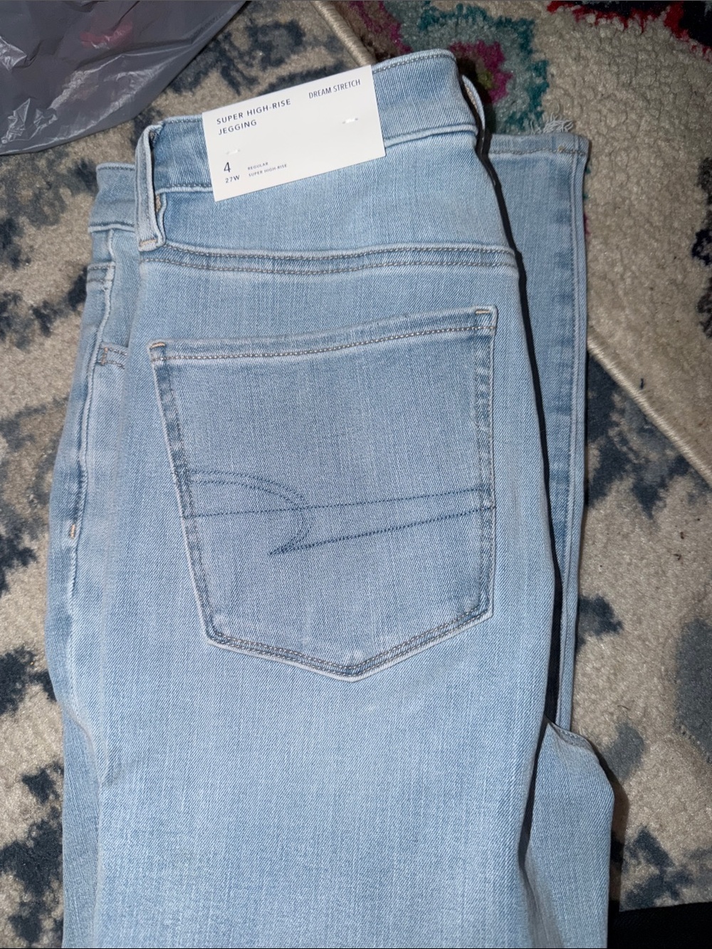 Light Blue Super High-Rise Jegging - Women